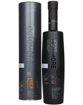 Octomore 16.1 Edition Bruichladdich 101.4 ppm Single Islay Malt Whisky 59.3%